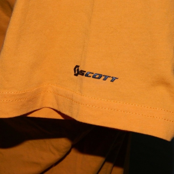 Scott Ski Goggles Graphic T  Shirt 2XL mens Yellow - Picture 7 of 7